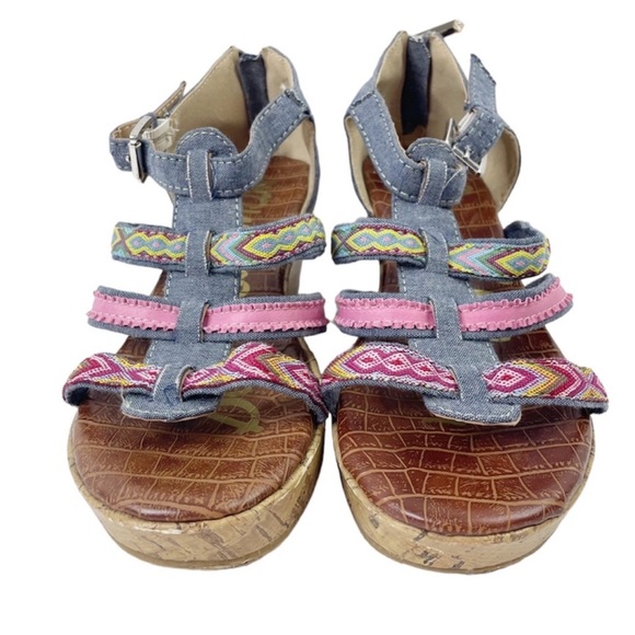 Sam Edelman Elsie Tia Strappy Multicolored
Wedge Sandals - Picture 3 of 11